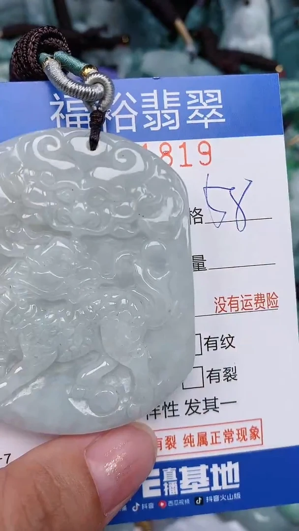 翡翠未镶嵌颈饰...0001819