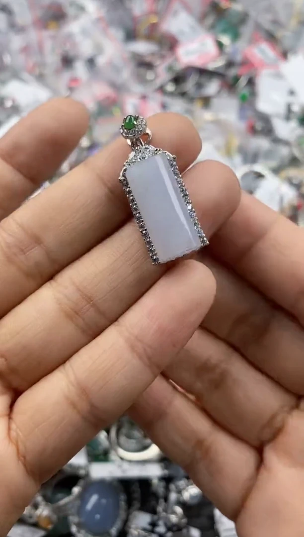 银S925镶嵌戒指翡翠111                  7