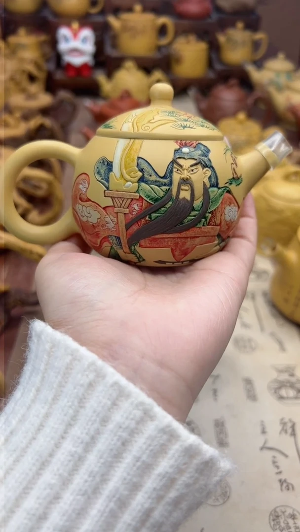 【闪购商品】紫砂茶壶立体浮雕紫砂茶壶