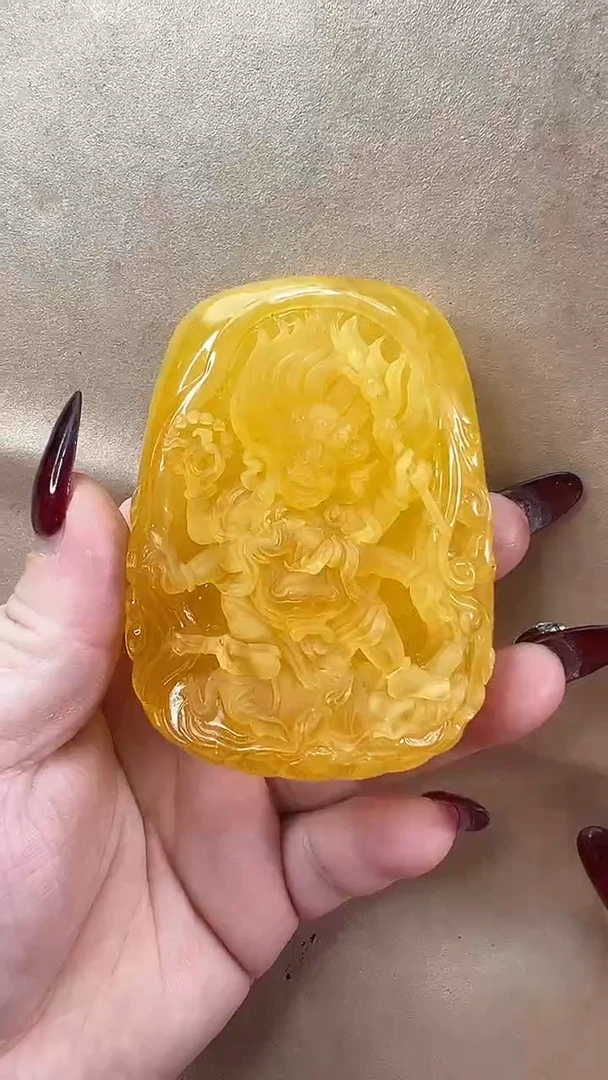 琥珀颈饰未镶嵌吊坠