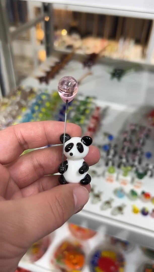 手工艺品琉璃气球熊猫