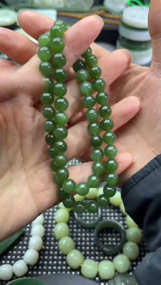 未镶嵌和田玉珠宝半成品项链