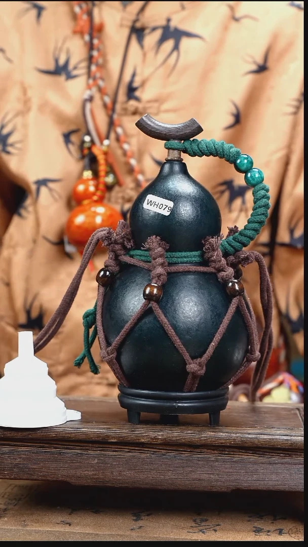 WH079网兜款大漆酒葫芦（现货现发）