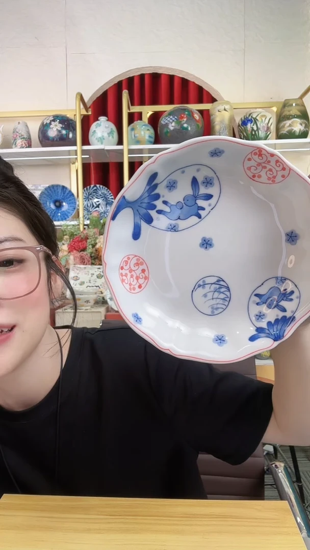 陶瓷蓝凛堂17cm-大茄兔子