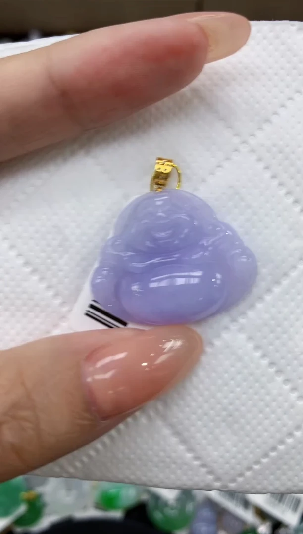 颈饰18K金镶嵌翡翠11111111111