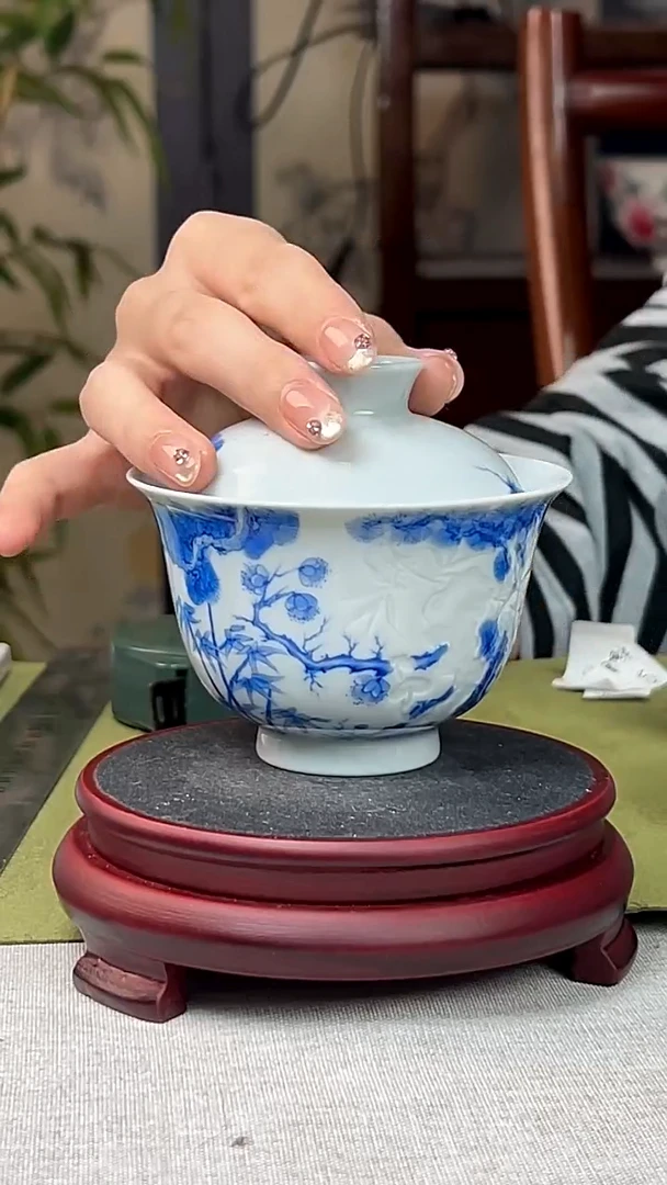瓷片景德镇毛仔柴窑杯