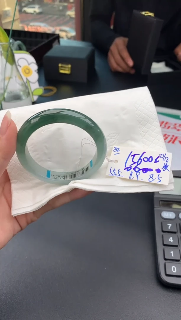 未镶嵌手镯翡翠翡翠手镯#32 圈口55