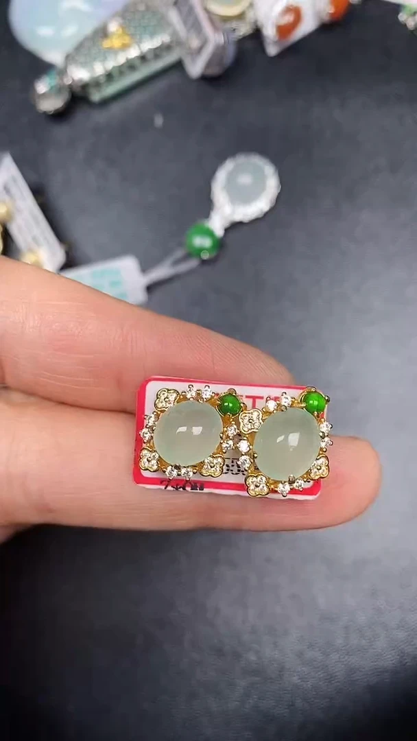 银S925镶嵌戒指翡翠2980