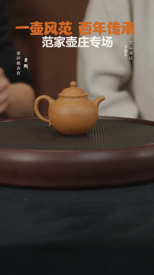 【闪购商品】紫砂茶壶陶JTT48范家壶庄莲子玉成段160cc