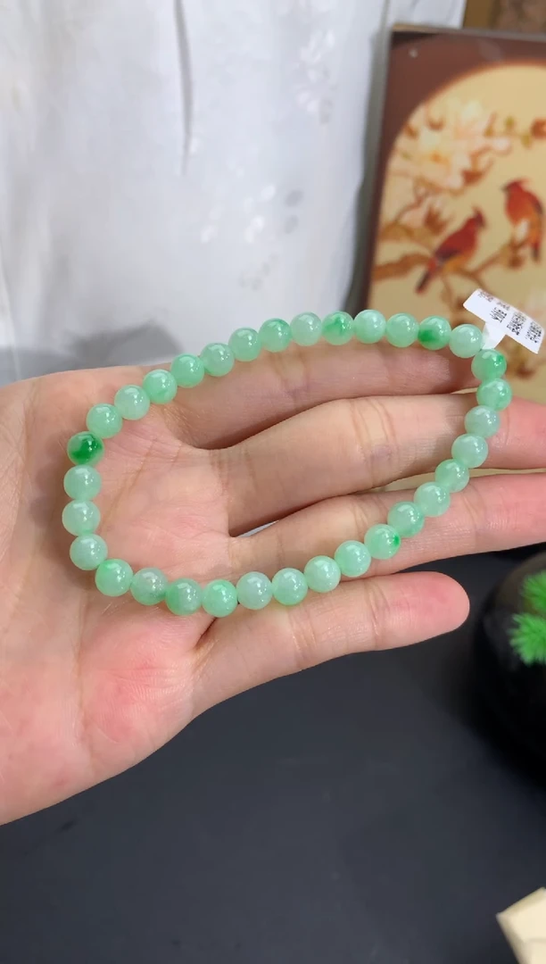 未镶嵌手串翡翠卡5.7mm