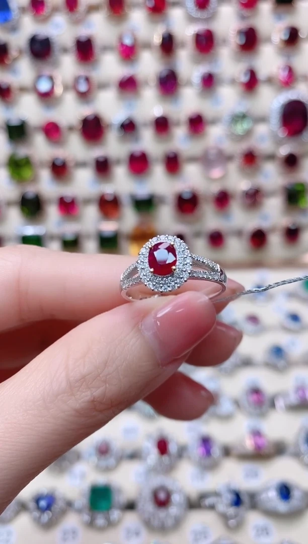 【闪购商品】红宝石18K金戒指18K金镶嵌1