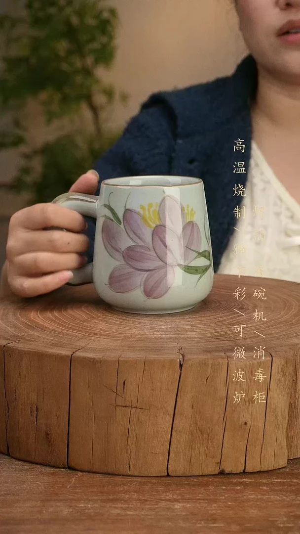 碗瓷景德镇手工手绘高温瓷釉下彩