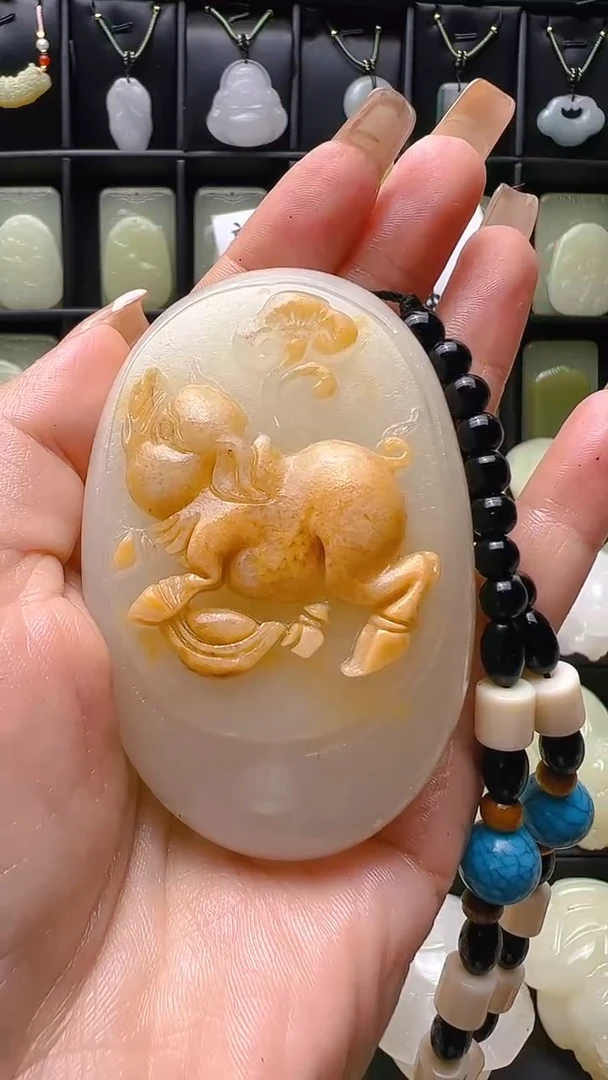 石材飞***转奇石，手把件