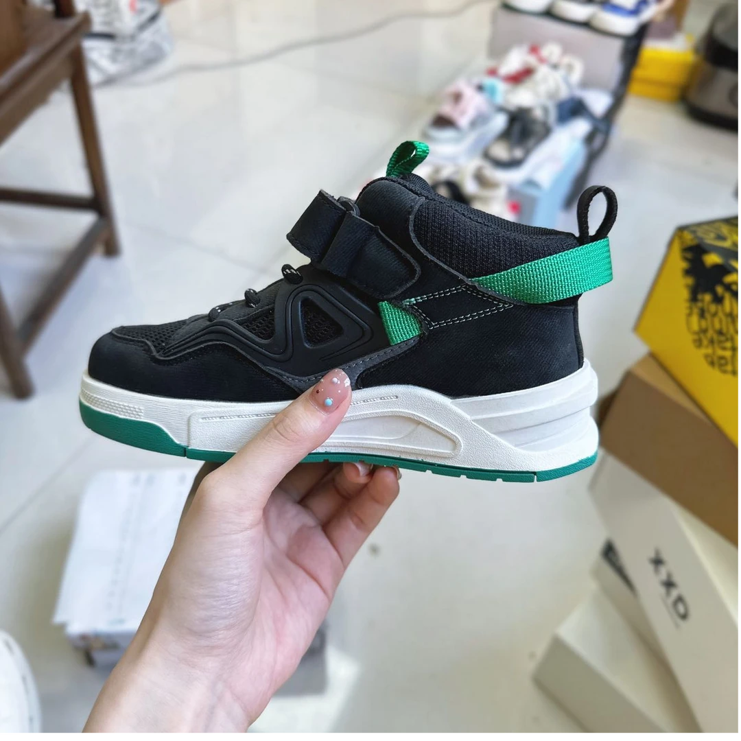 9510高四季款舒适运动鞋黑色（温州童鞋）