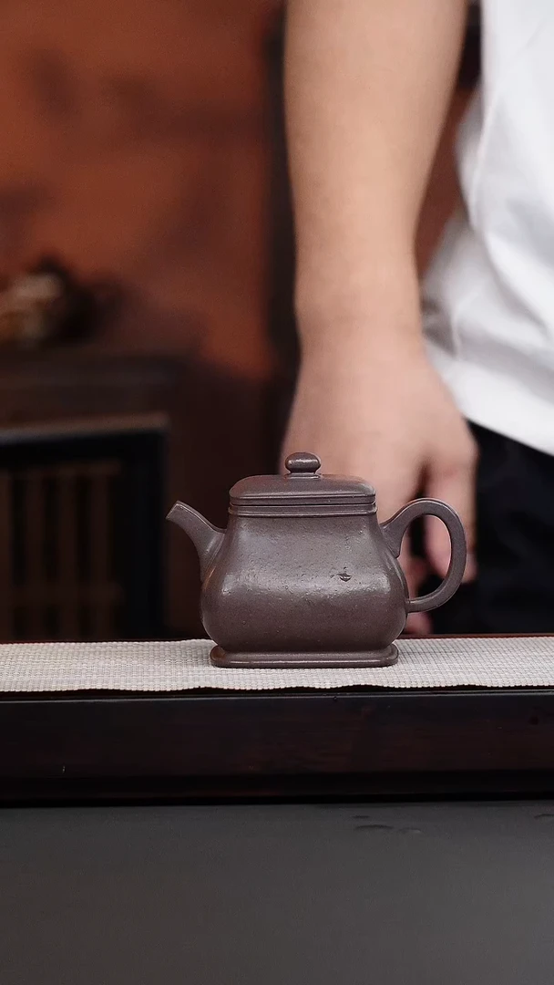 茶壶紫砂天青四方方樽