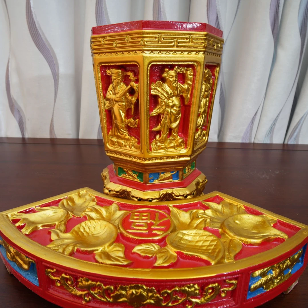 莆田八仙果合20公分直径习俗用品拜拜过年八仙桌摆件习俗果盘