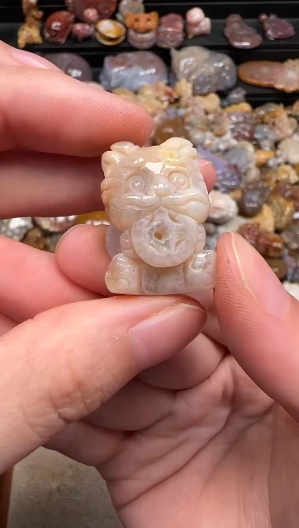硅化珊瑚（珊瑚玉）未镶嵌颈饰758