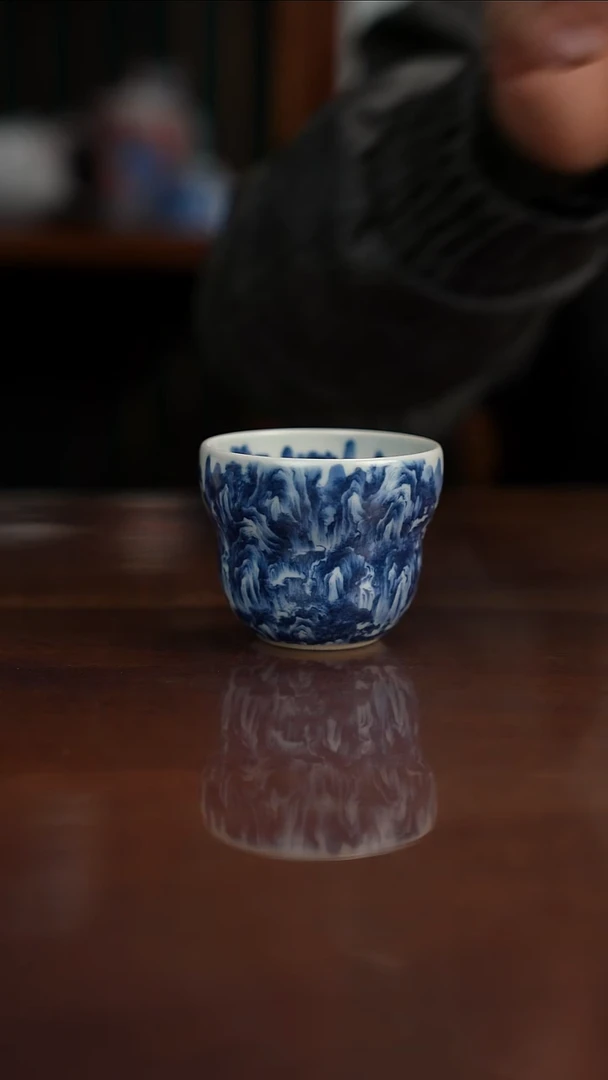 景琳藏青花山水溪山楼观图