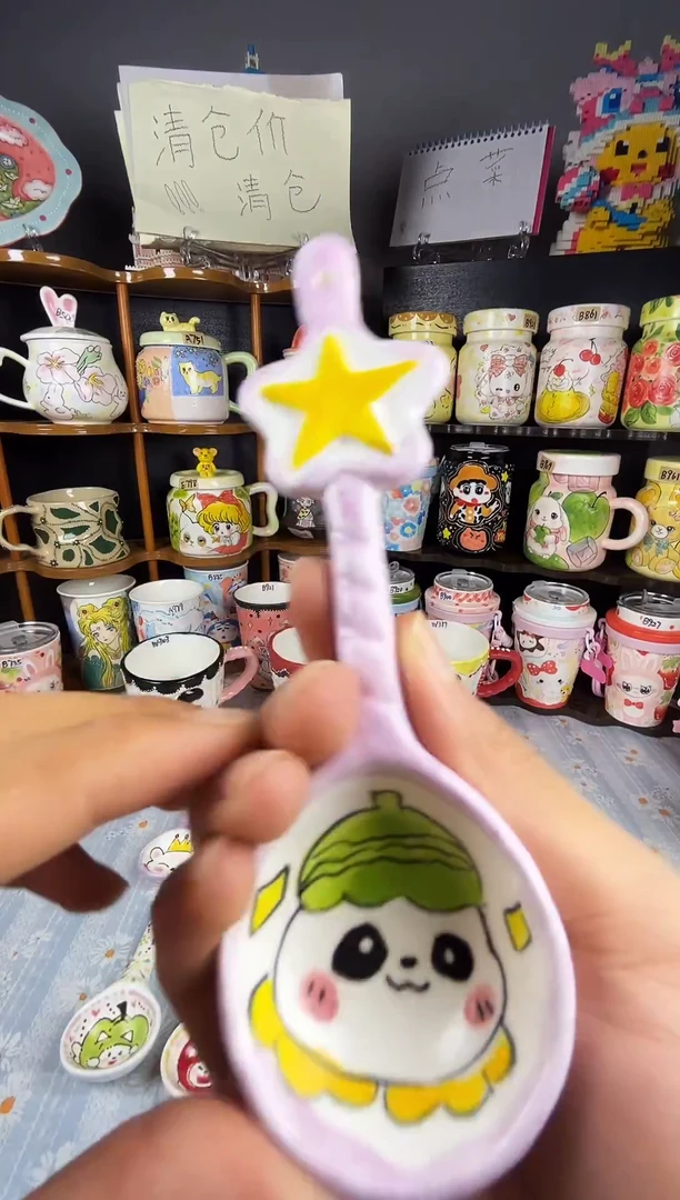 摆件景德镇文创陶瓷勺子S683