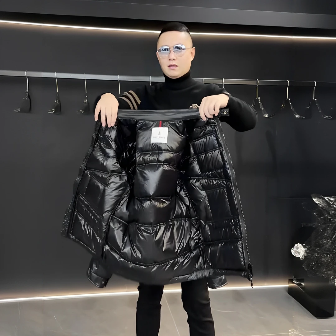 法尔利格男装冬季新款时尚高品小立领百搭多袋轻薄羽绒服外套帅气