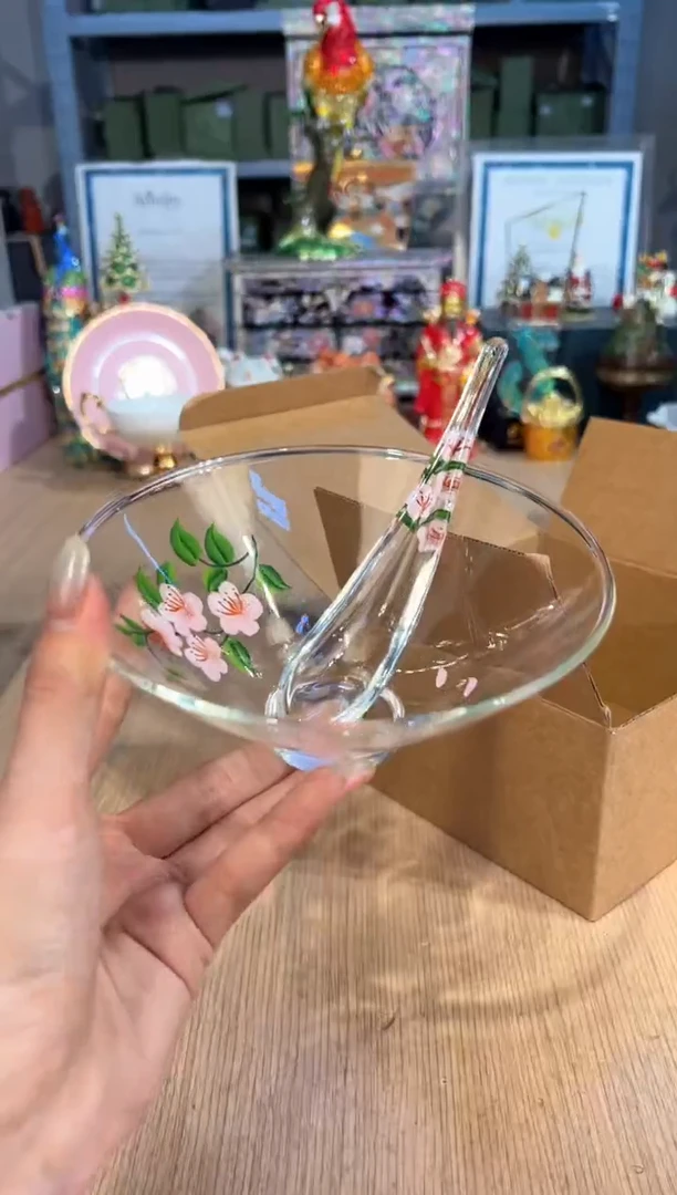 【闪购商品】杯94手绘樱花沙拉碗
