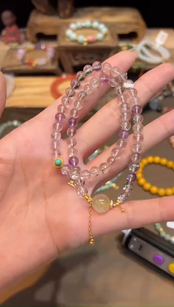 水晶手链未镶嵌手饰@@F5289