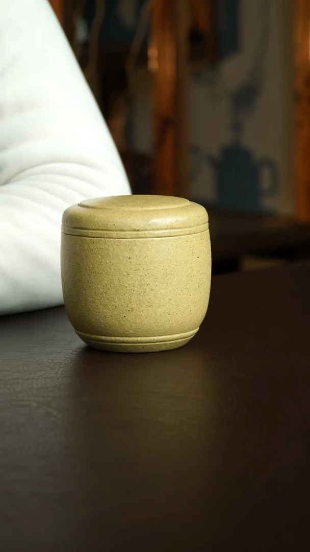 茶杯紫砂15号 茶叶罐100克 徐群老师宜兴紫砂原矿作品