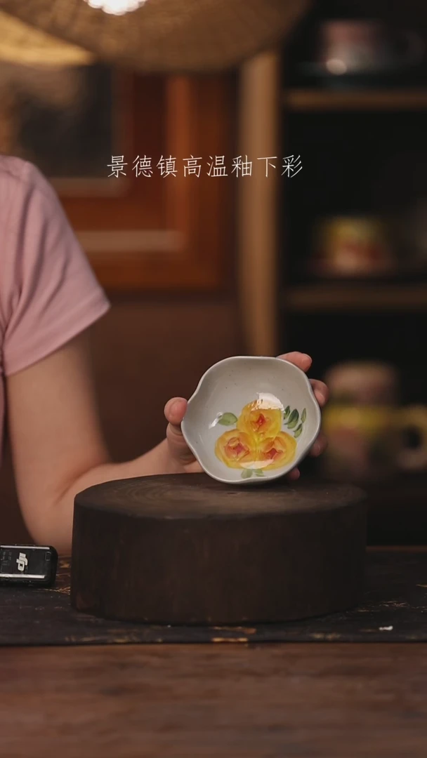 陶瓷景德镇高温釉下手绘陶瓷590