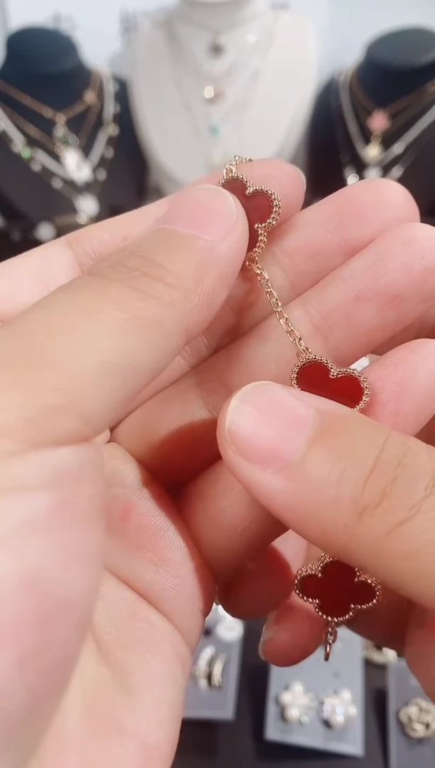 铜合金无925银手链7365