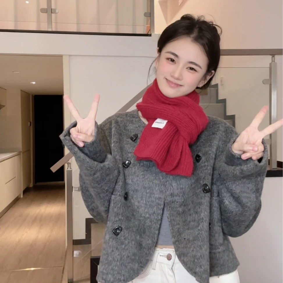 围巾女秋冬季保暖围脖百搭气质款加厚韩版