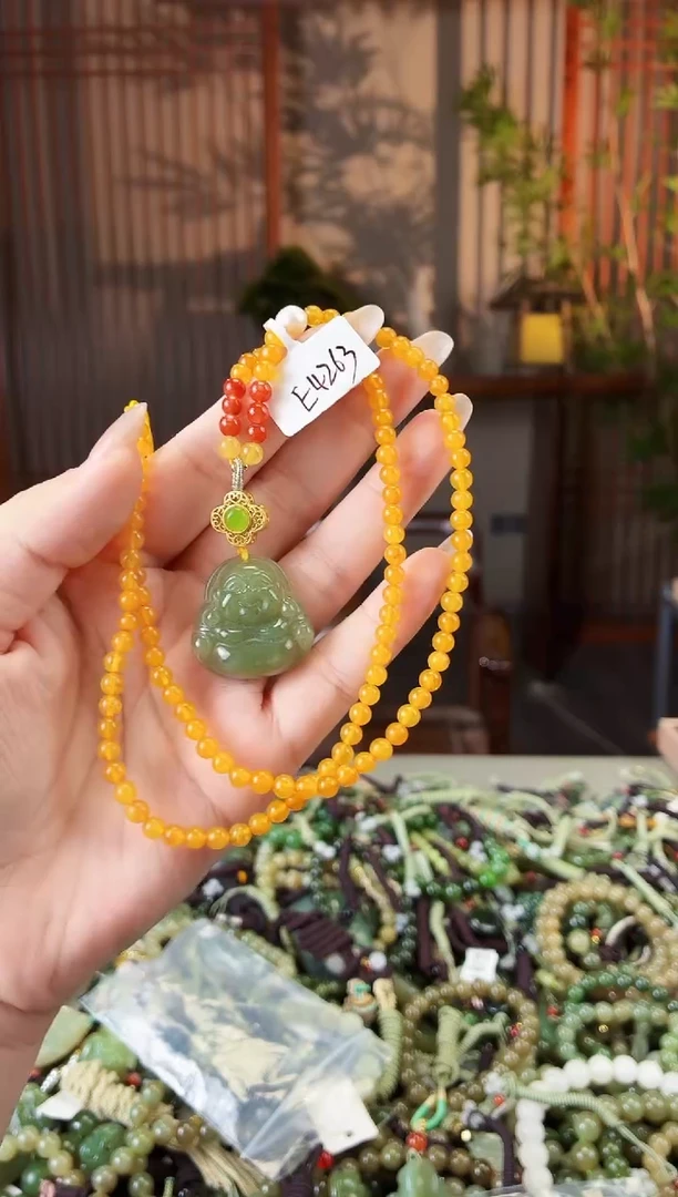 蜜蜡颈饰未镶嵌多样性发货拍一发一