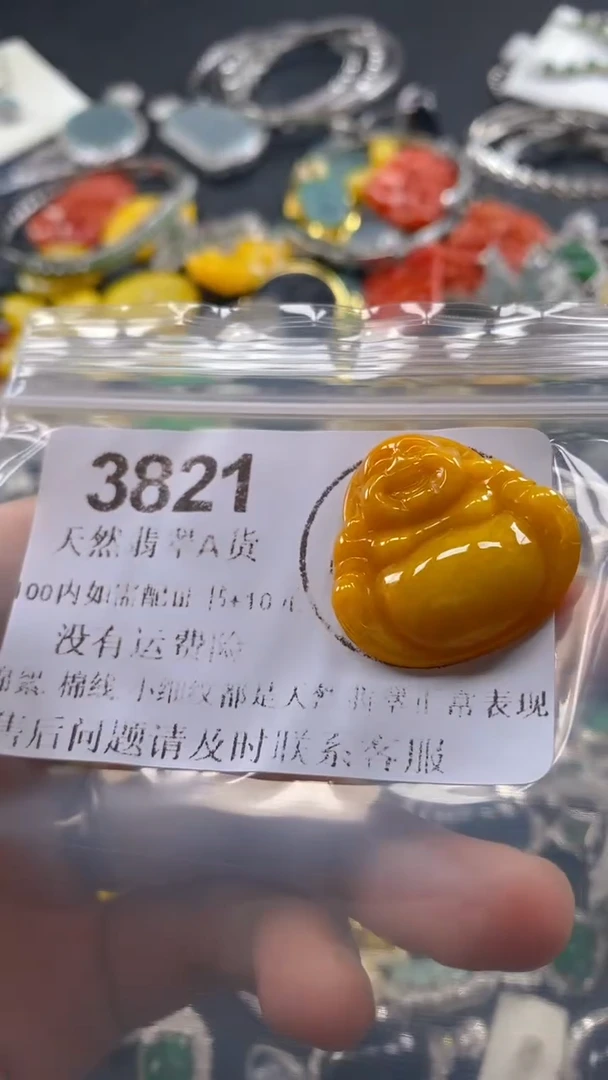 翡翠未镶嵌吊坠(不含链)3821