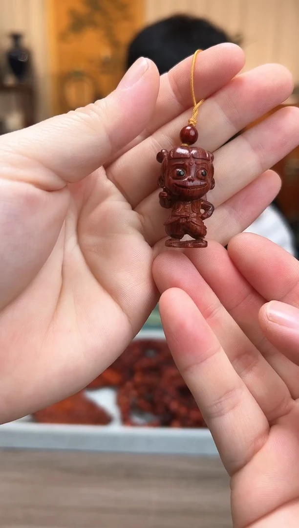 【闪购商品】紫檀木类成套家具小叶紫檀  小哪吒挂件