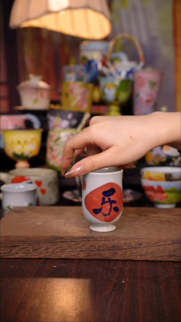 杯子陶泥垚手作 景德镇手工手绘陶瓷器物