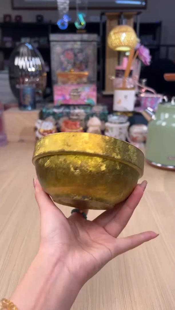 79匠心达 纯钛双层钛碗（大号金色）