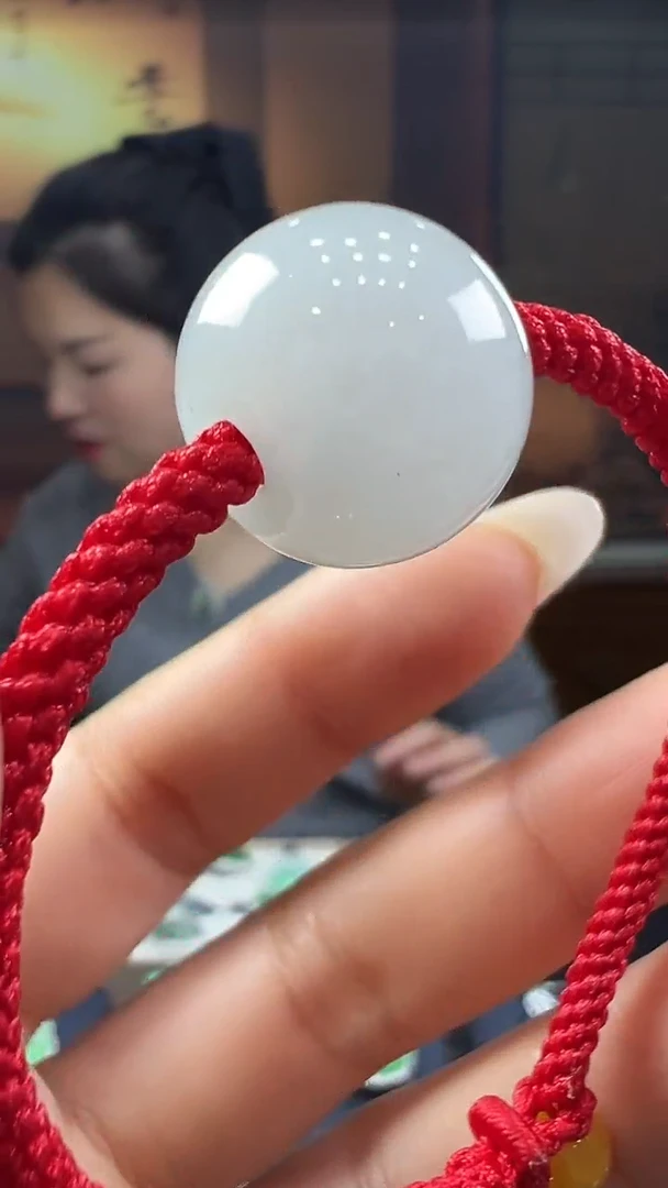 未镶嵌挂件翡翠圆珠手绳