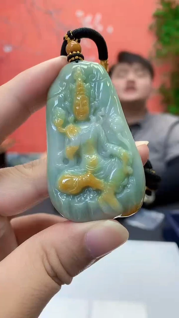 未镶嵌定制翡翠5060ty-毛货挂件37