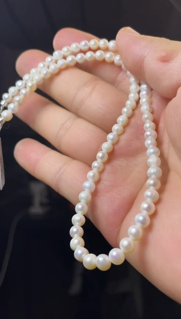 淡水珍珠未镶嵌项链珍珠项链99