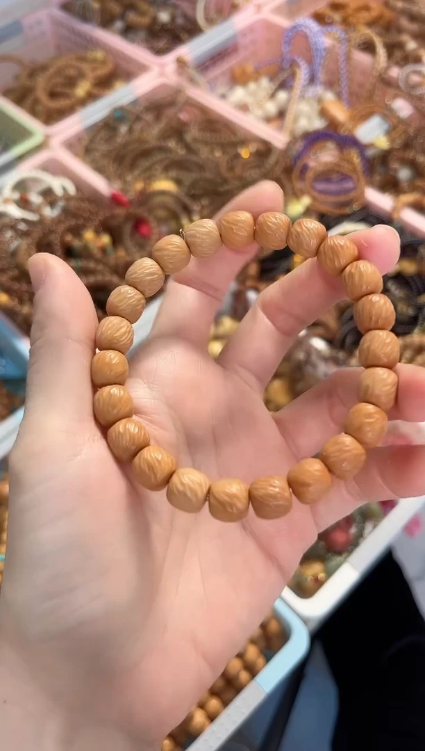 手串菩提根/象牙果猴头云锦手串10mm 全品