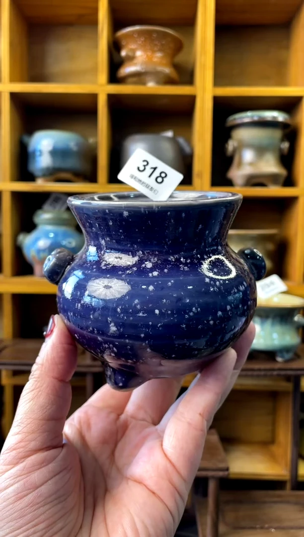 【闪购商品】陶318 内口7【喵喵团圆多肉盆】