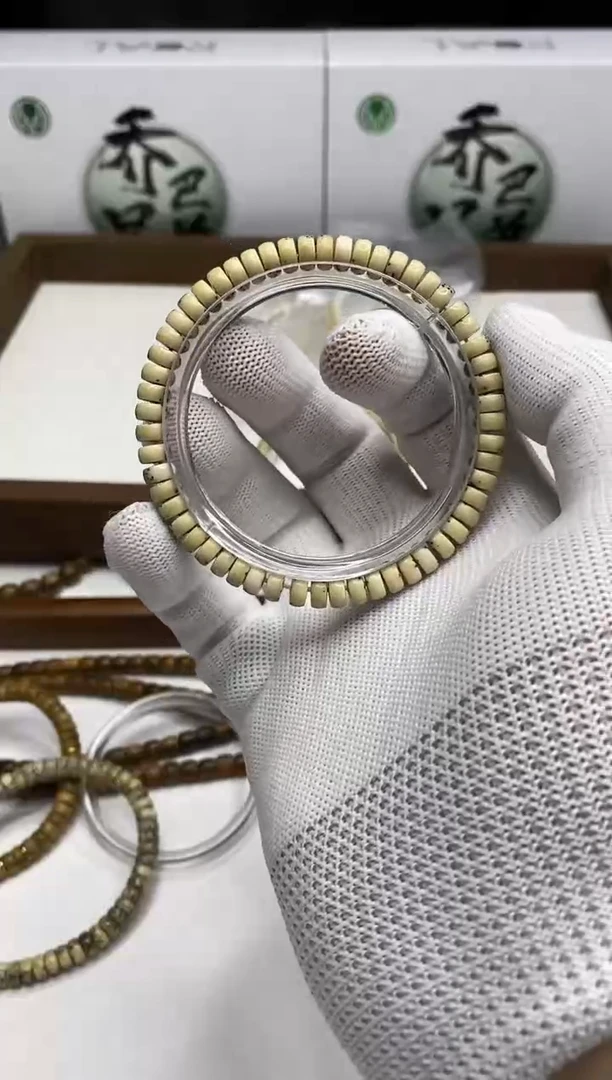 星月菩提手串181 石玉料氧化药片7*3mm