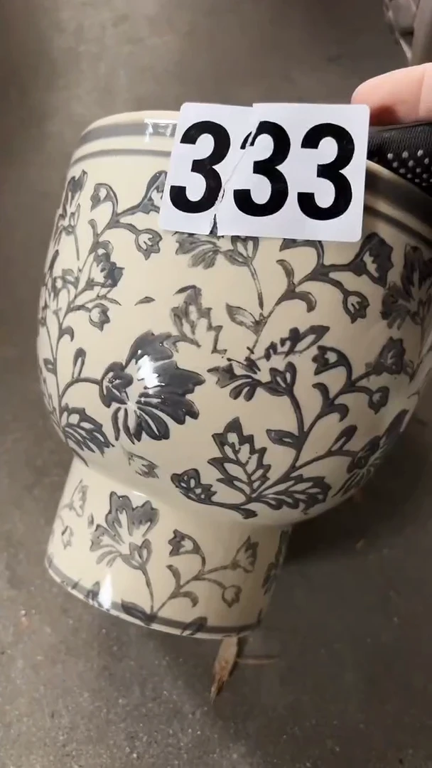 【闪购商品】陶瓷微瑕花盆高17cm内口15.5cm