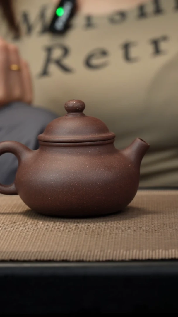 茶壶紫砂梨皮紫泥容天200cc