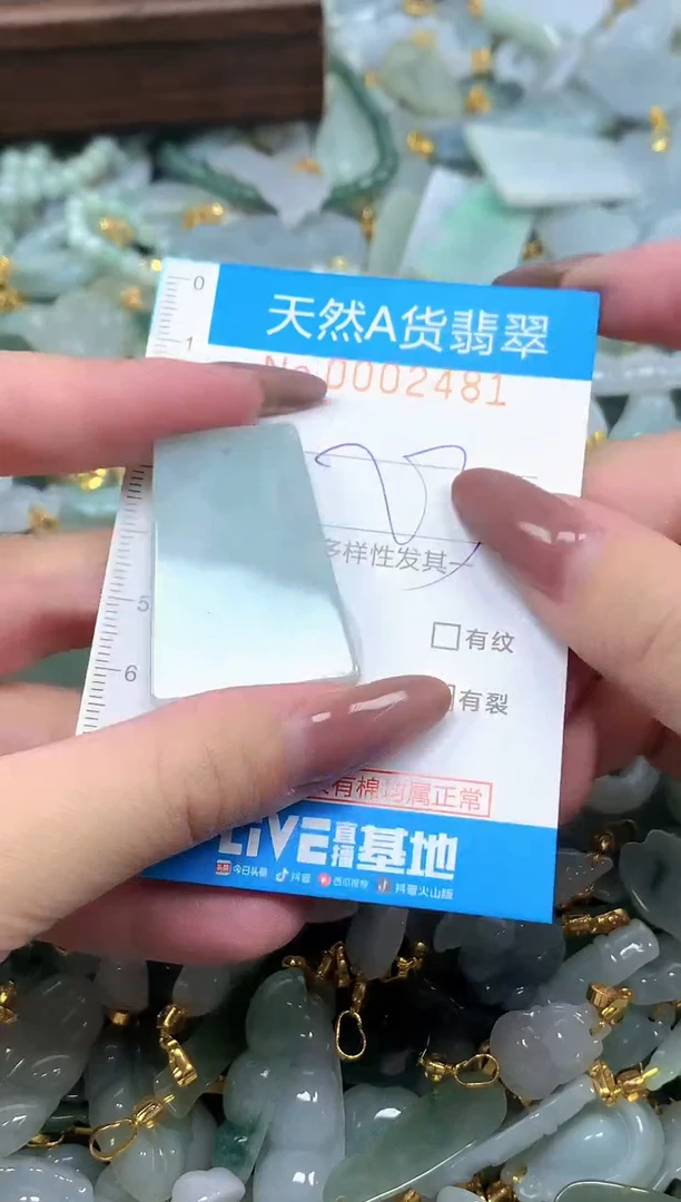 颈饰未镶嵌翡翠净货挂件-2481