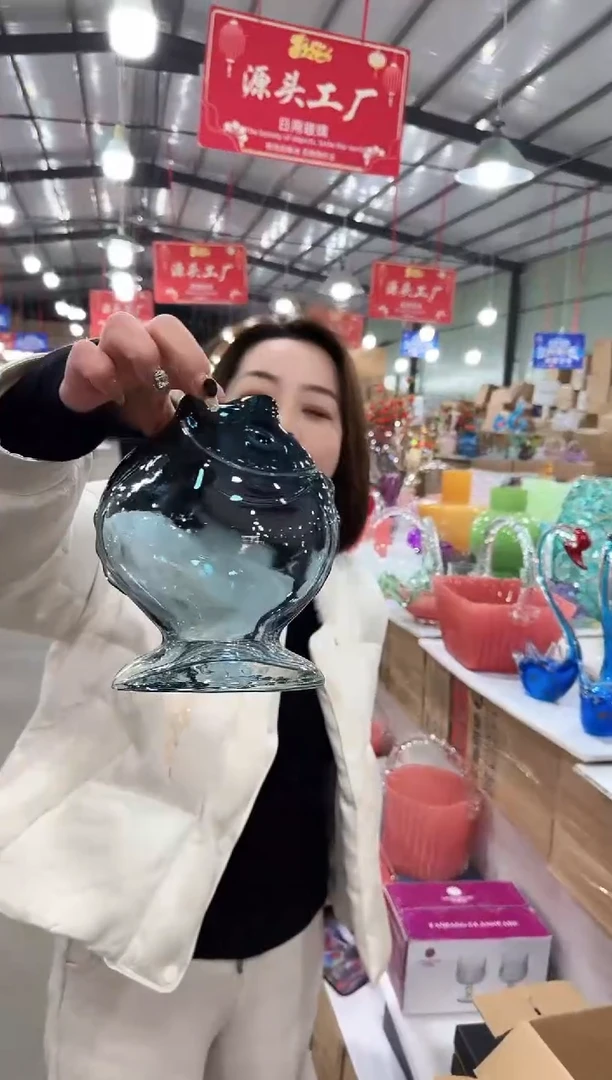 【闪购商品】玻璃于清花器V-早28