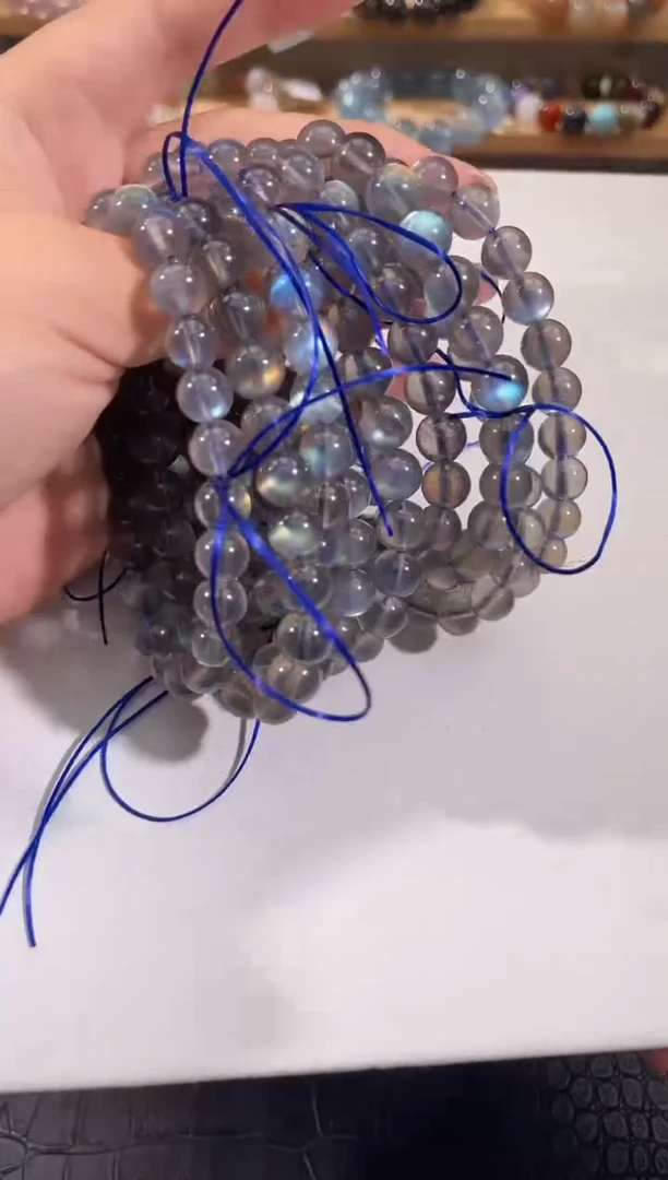 手链未镶嵌月光石灰月光手链8MM多样性发一