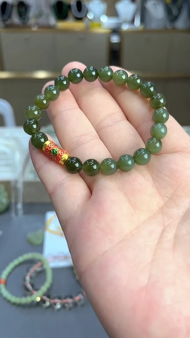 未镶嵌手链和田玉8mm手串