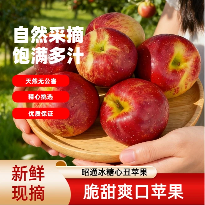 当季苹果【2025鲜果】云南昭通产地直发红露糖心苹果脆甜云南苹果