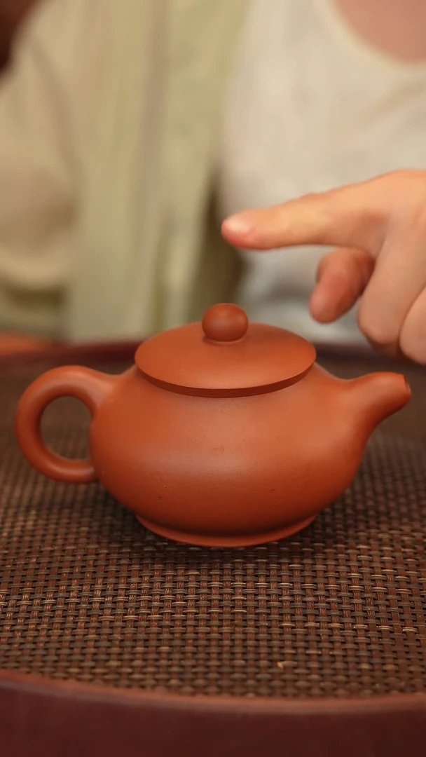 茶壶紫砂潘壶 红泥