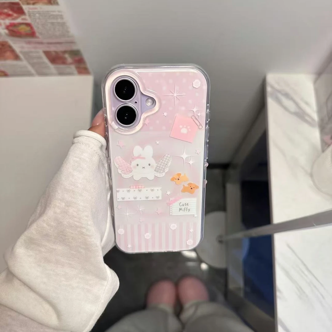 米菲适用苹果iphone17/16软壳OPPO荣耀华为小米vivo手机